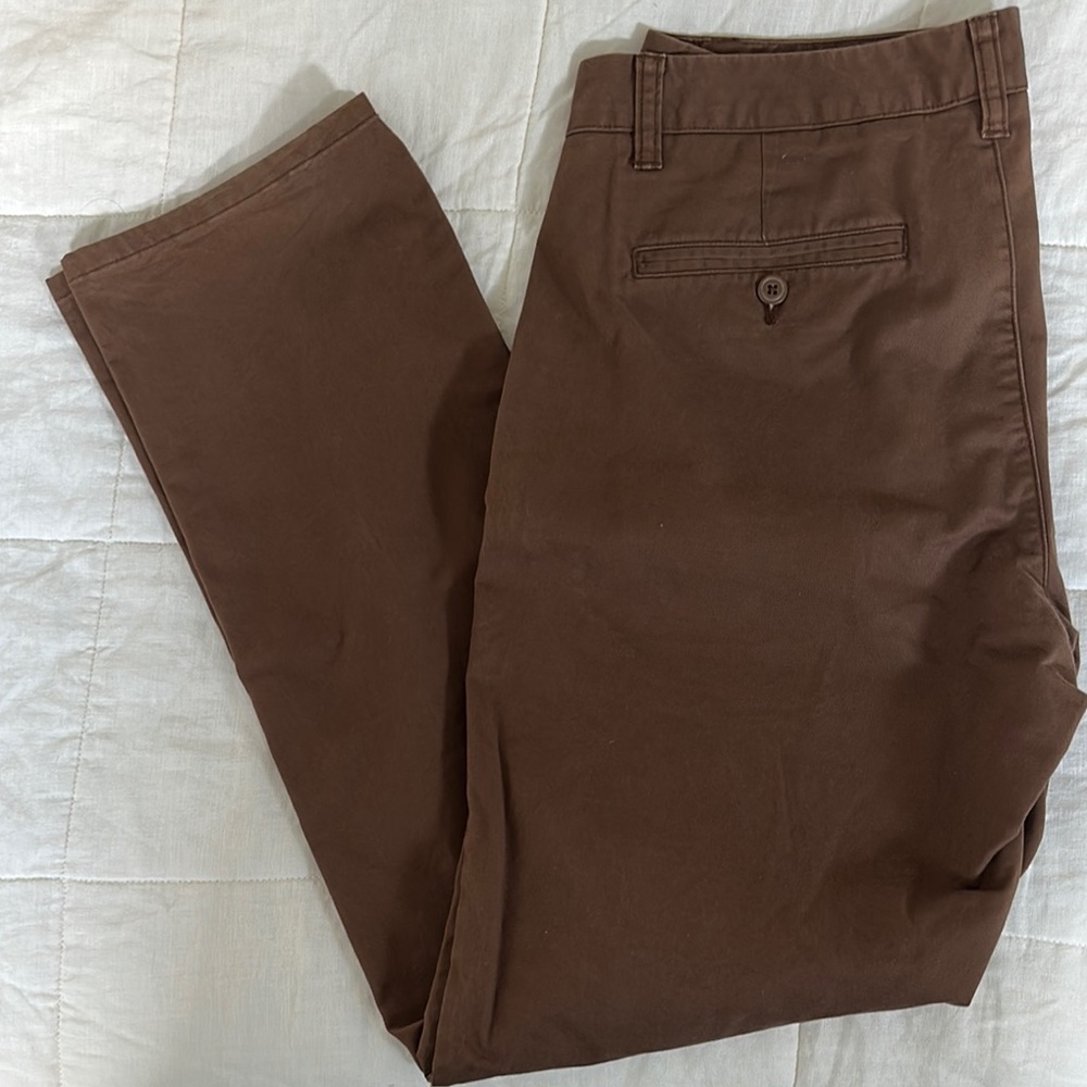 Bonobos Brown Chinos Versatile Cotton Twill 33/32 Lightly Used